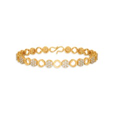Shimmering Mini Floral Gold Bracelet