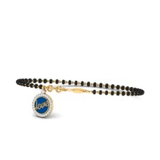The Love Charm Diamond Mangalsutra Bracelet The Love Charm Diamond Mangalsutra Bracelet