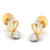 Magnificent Wavy Pattern Gold Earrings