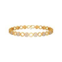 Shimmering Mini Floral Gold Bracelet Shimmering Mini Floral Gold Bracelet